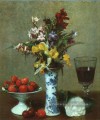 Nature morte La fiançailles 1869 peintre de fleurs Henri Fantin Latour